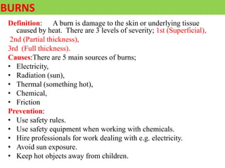 Friction Burn Def First aid | PPTX