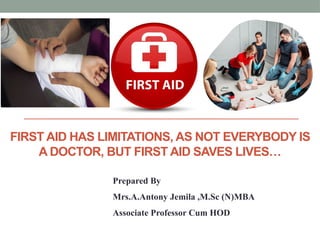 First Aid power point presentation .pptx