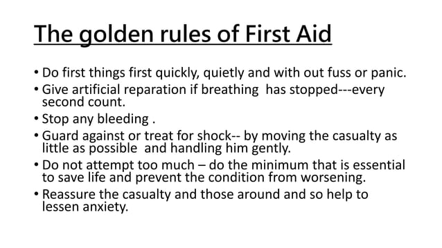 FIRST AID ppt (1).pptx | First Aid | Injuries