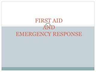 First aid PPT on LOC-3 and 4.pptx first aid | PPTX