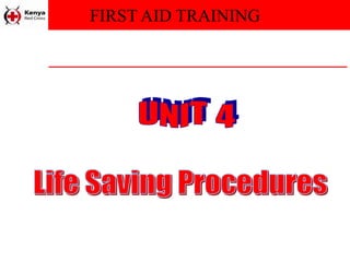 FIRST AID TRAINING
 