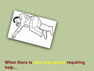 When there is only one person requiring
help…
 