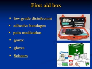 First Aid Container Categories First aids lecture | PPT