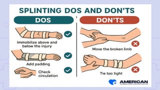 First Aid & Splinting...............pptx