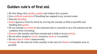 Understanding and Implementing First Aid | PPTX