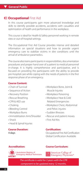 First aid training booklet | PDF