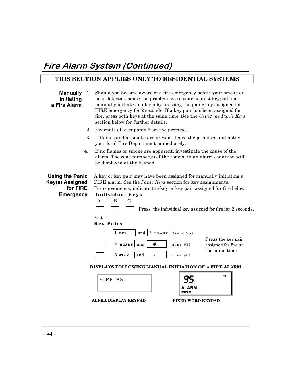 First Alert Security System Manual