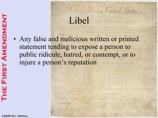 First Amendment in Schools | PPT