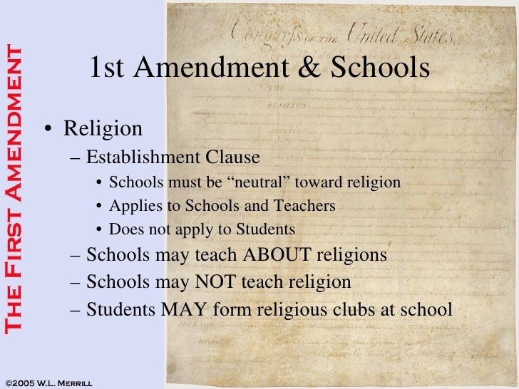 17 1st Amendment Schools 17 1st Amendment Schools