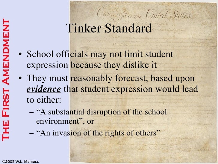 First Amendment in Schools