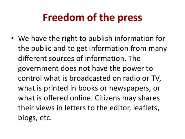 What Are The 5 Freedoms In The First Amendment