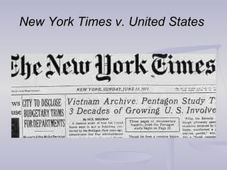 New York Times v. United States   