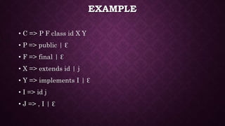 First and follow set | PPTX