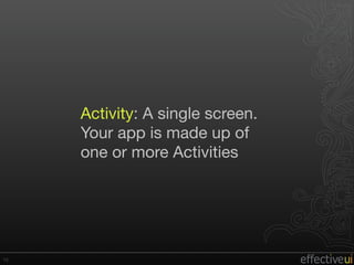 First Android Experience