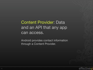 First Android Experience