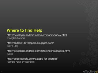 First Android Experience