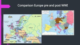 Comparison Europe pre and post WWI
 