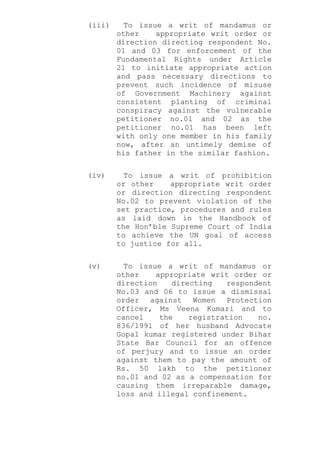Registration Writ First appeal under RTI Act 2005 against Registrar (J-I) Supreme Court ...