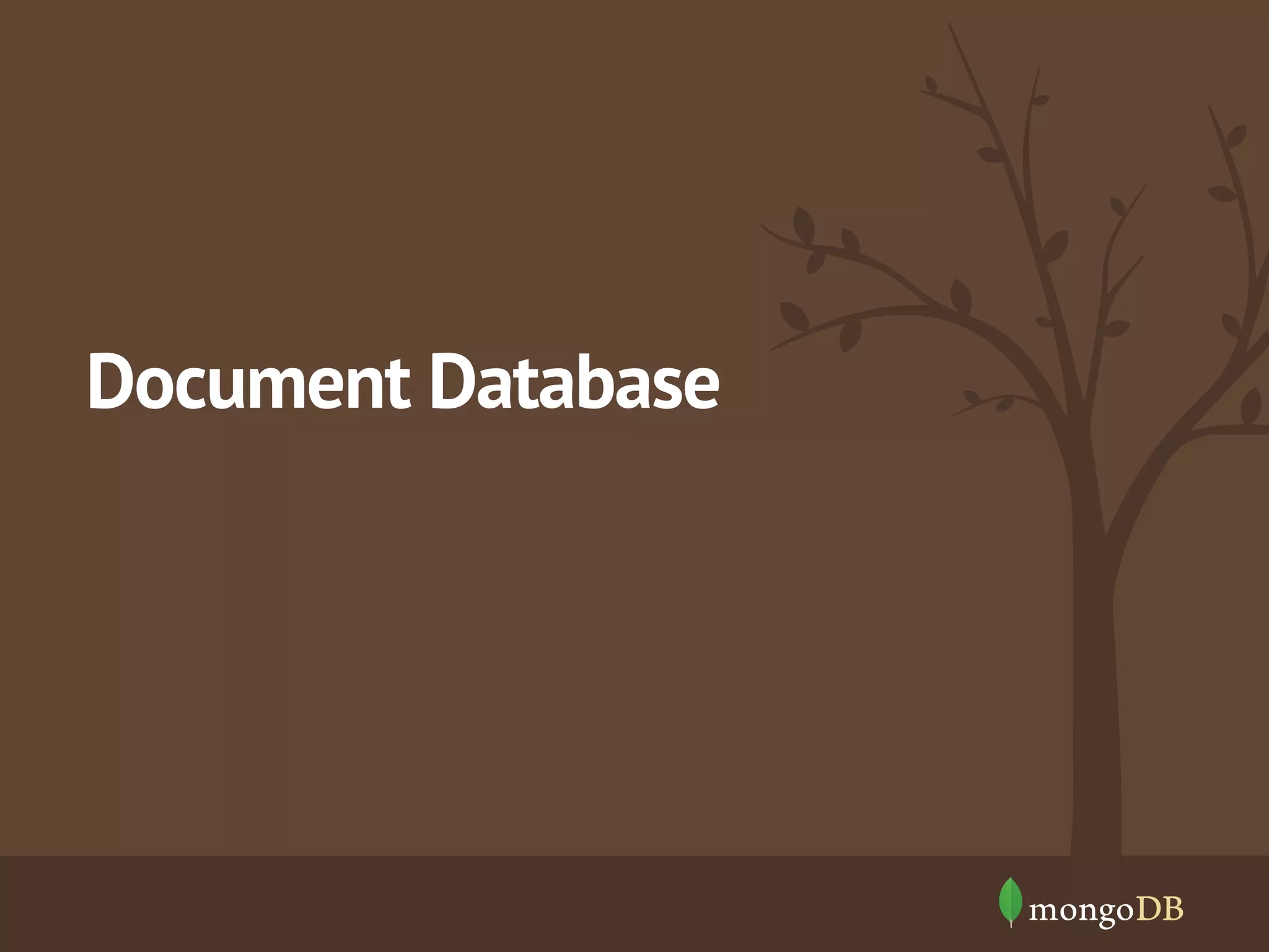 Document Database 
 