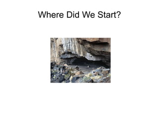 Where Did We Start?
 