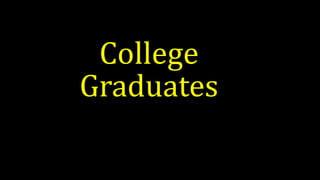 College
Graduates
 