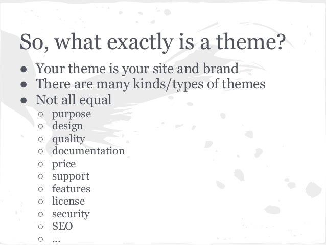 types of themes