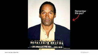 In 1995, retired NFL player
OJ Simpson stood trial for
the murders of his ex-wife
Nicole Brown and her friend
Ronald Goldman.
in case you missed it
 