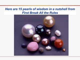 Summary -First Break All The Rules | PDF