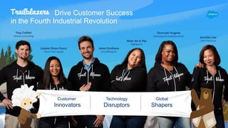 Drive Customer Success
in the Fourth Industrial Revolution
Customer
Innovators
Technology
Disruptors
Global
Shapers
 
