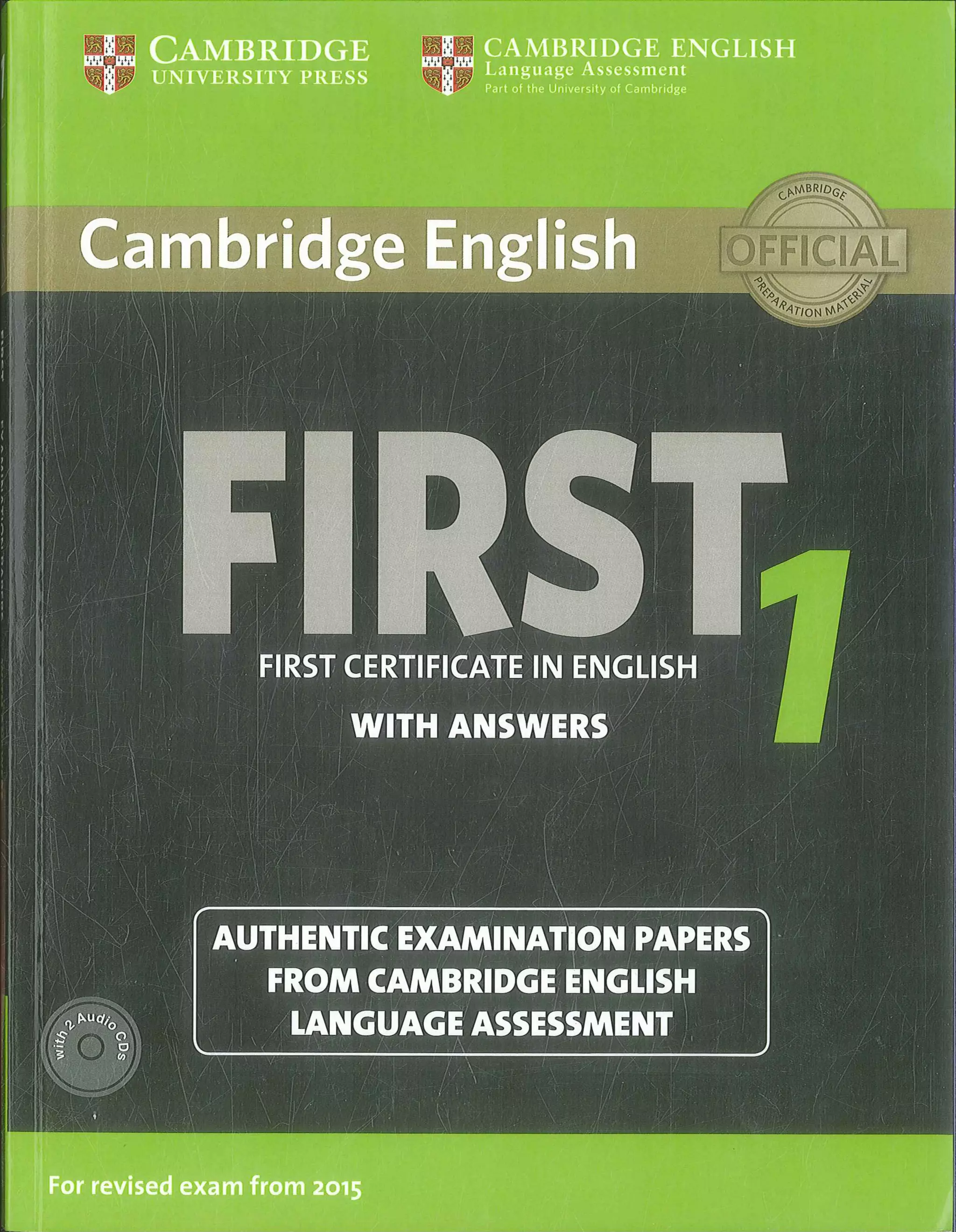 First certificate english 1 cambridge revised exam from 2015