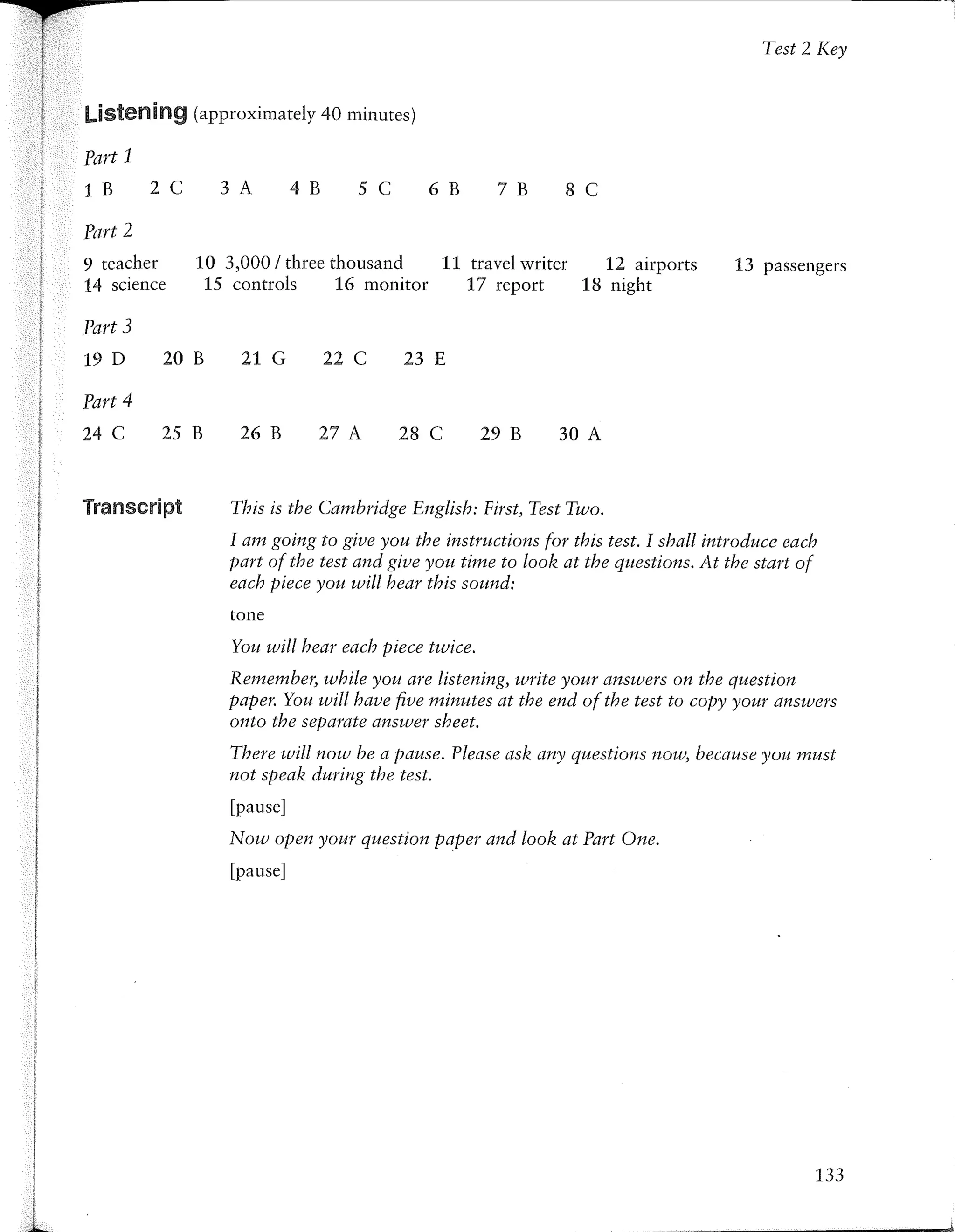First certificate english 1 cambridge revised exam from 2015