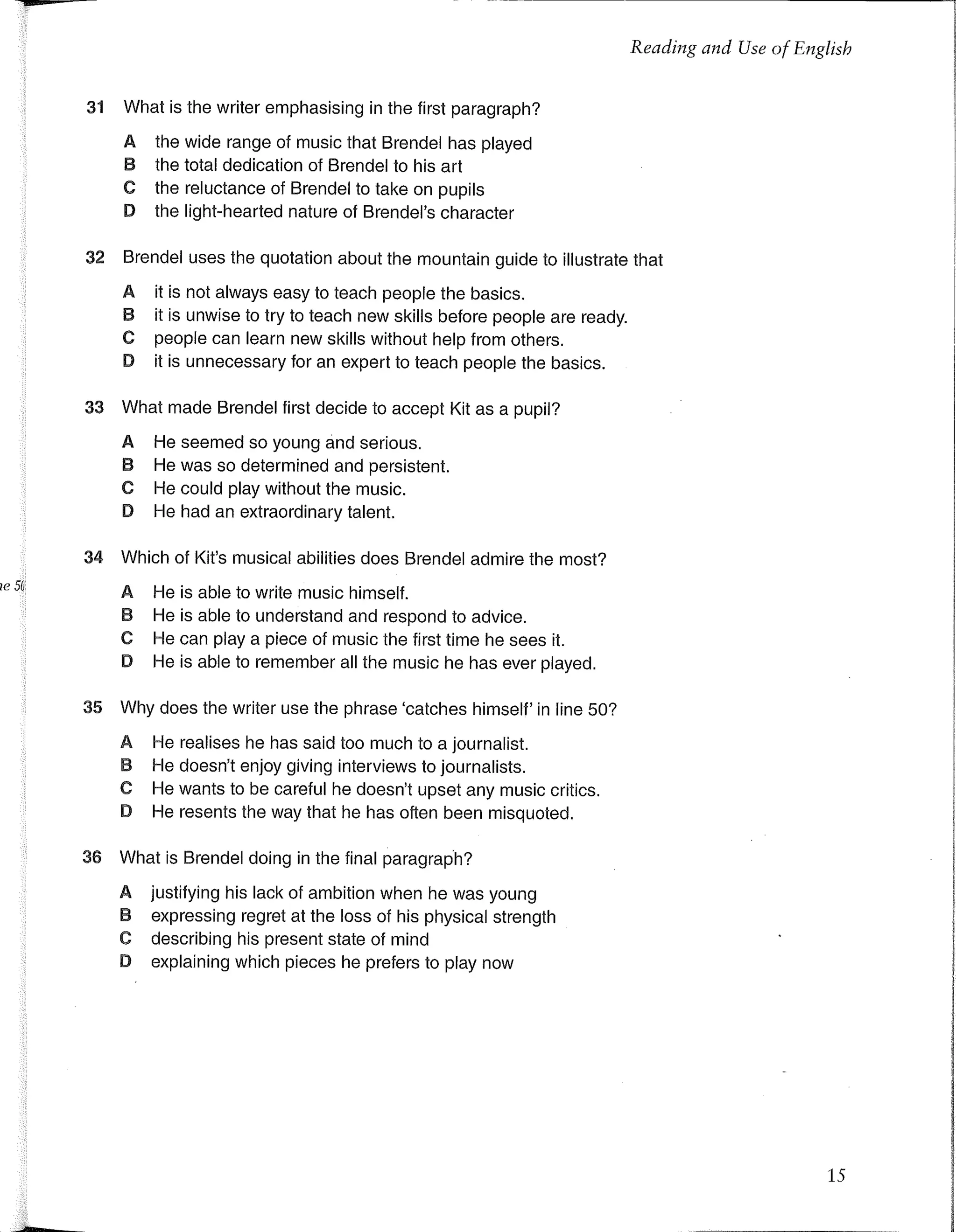 First certificate english 1 cambridge revised exam from 2015