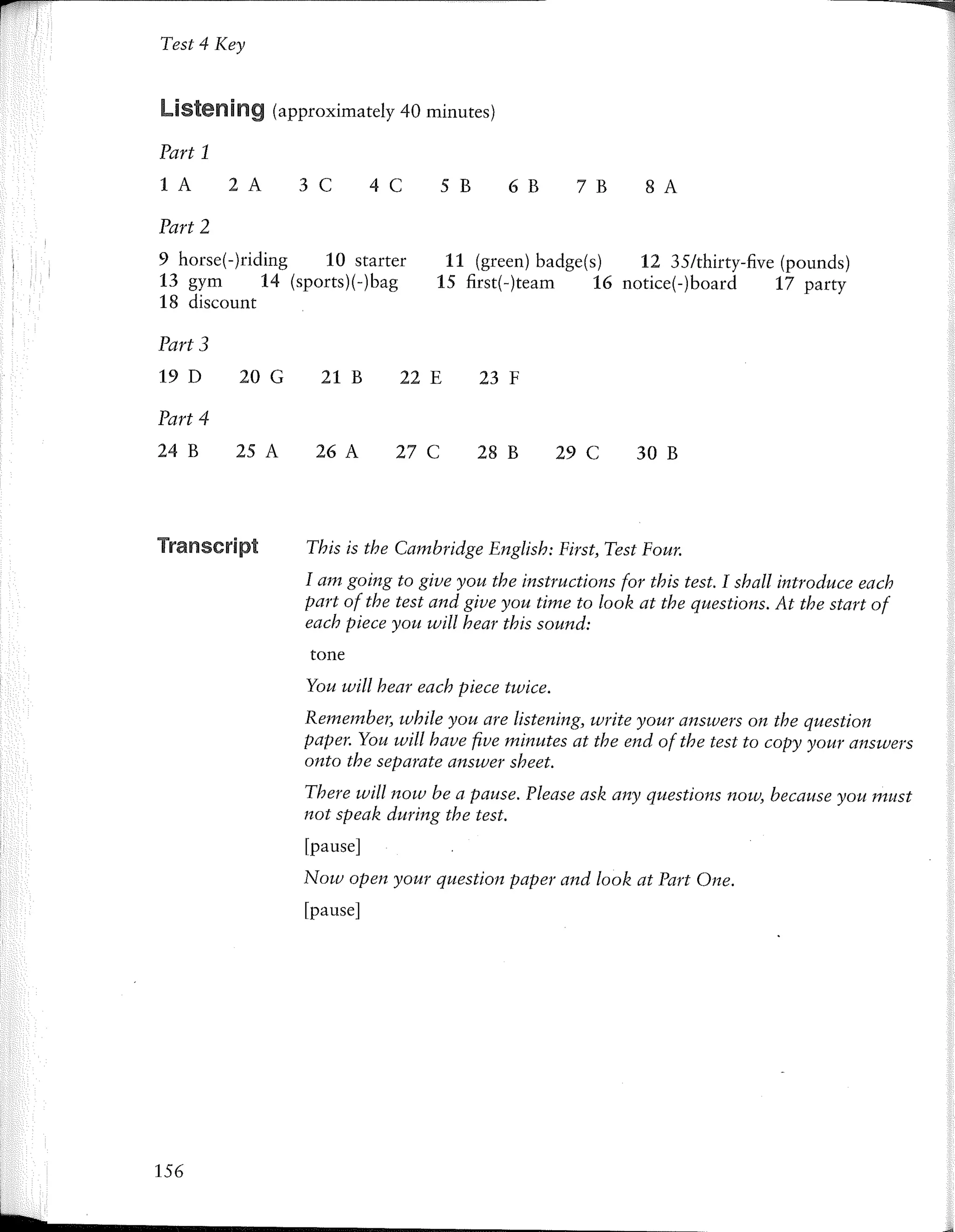 First certificate english 1 cambridge revised exam from 2015