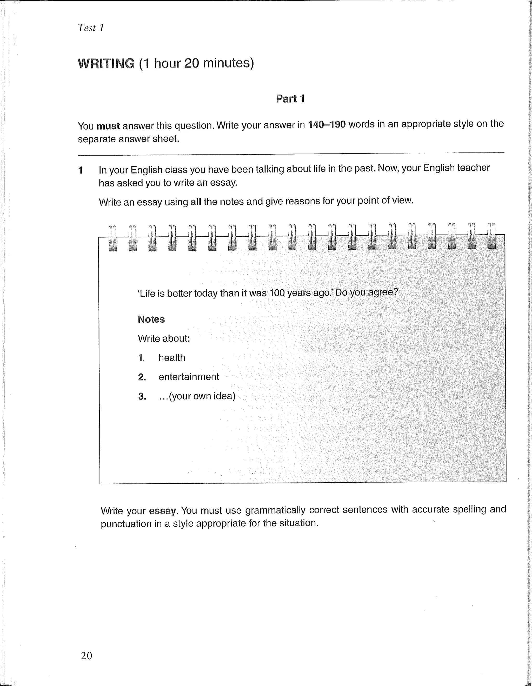 First certificate english 1 cambridge revised exam from 2015
