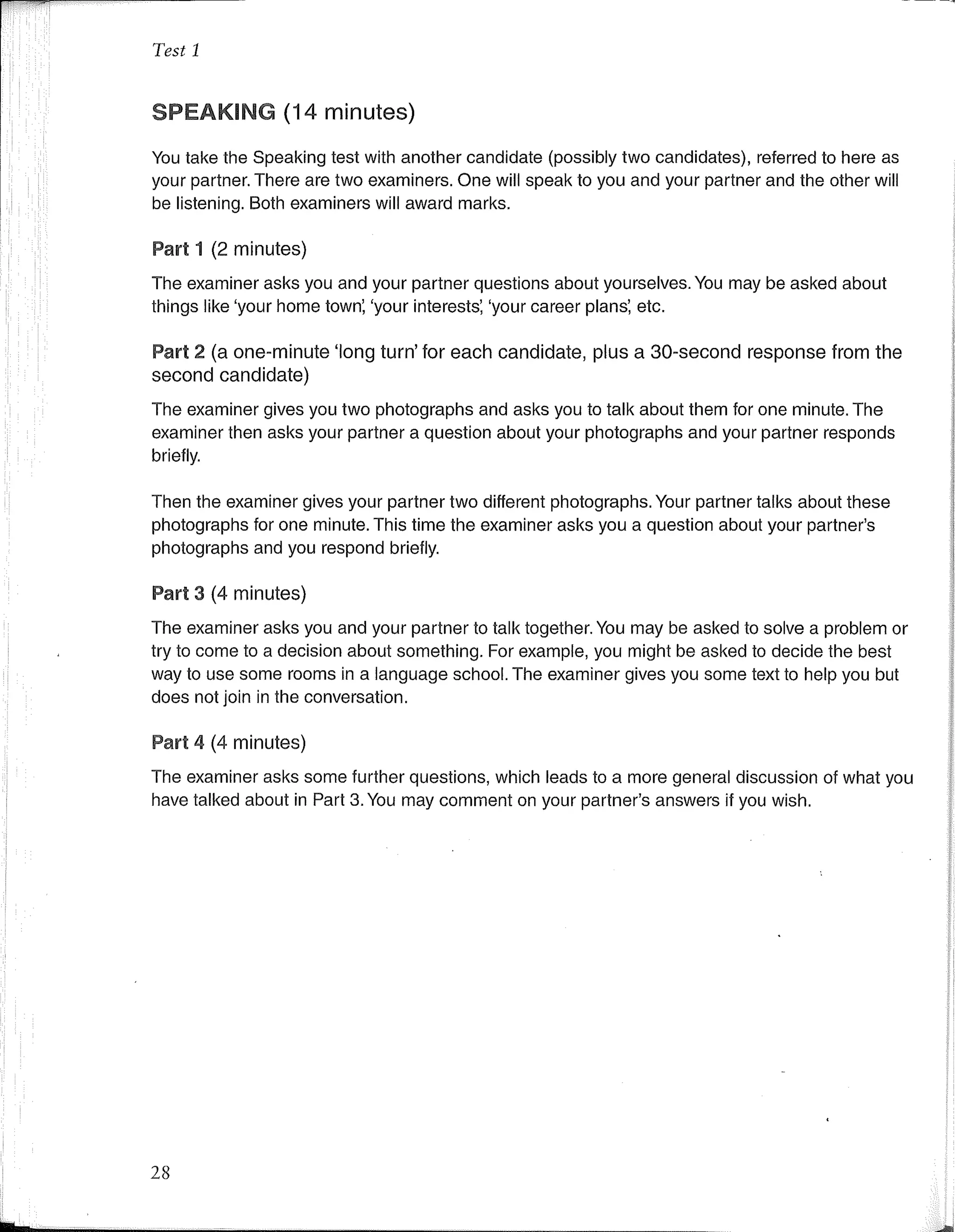 First certificate english 1 cambridge revised exam from 2015