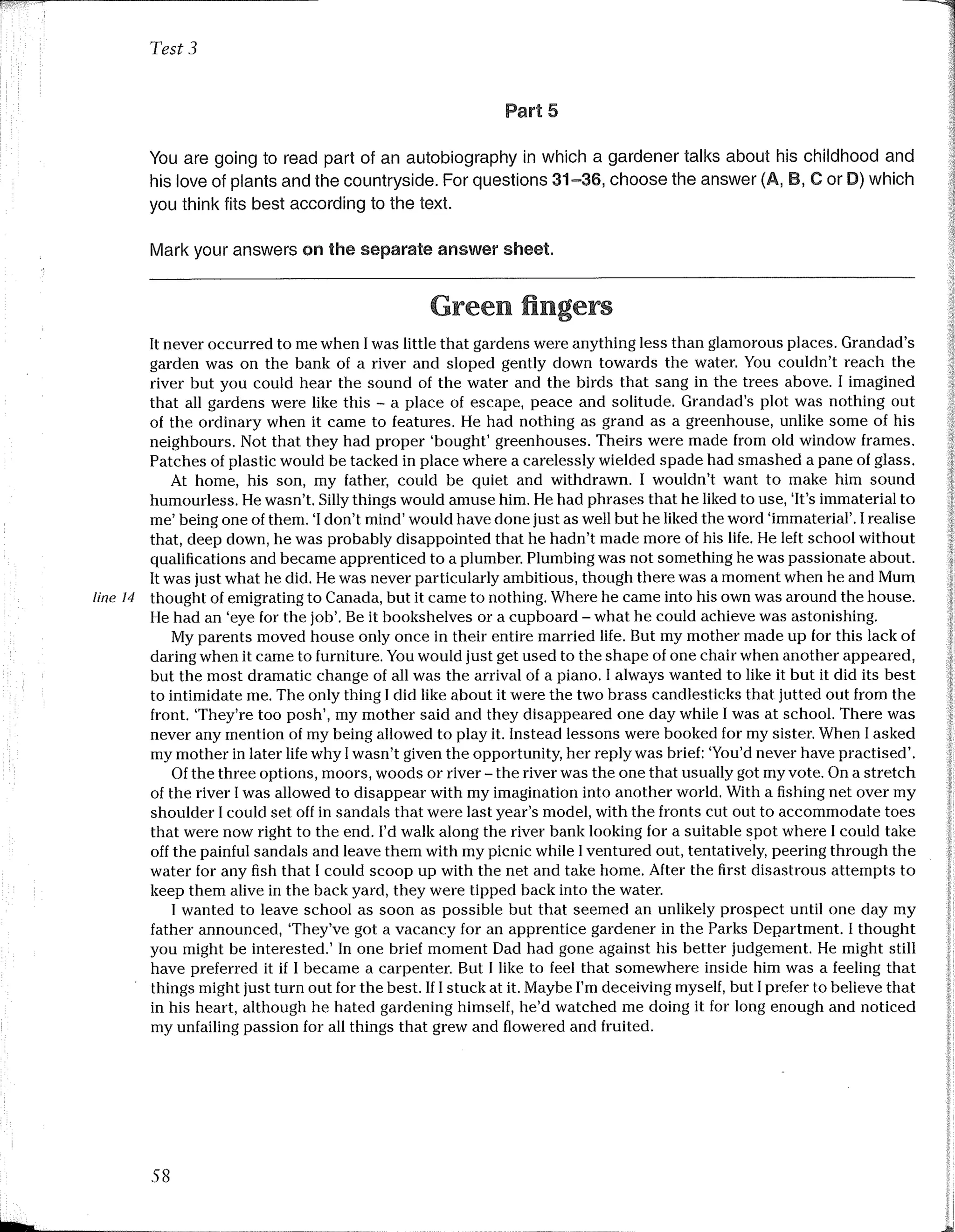 First certificate english 1 cambridge revised exam from 2015