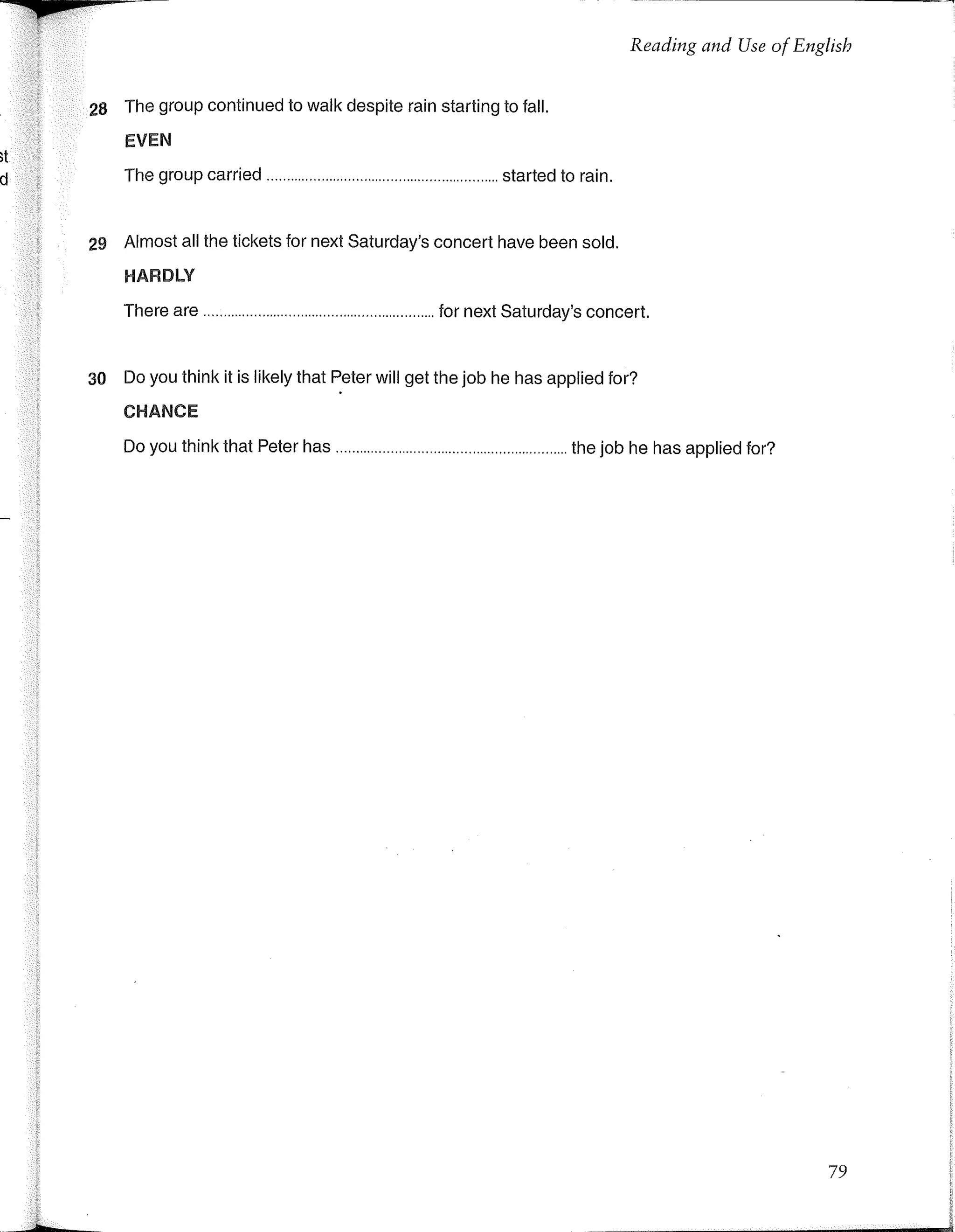 First certificate english 1 cambridge revised exam from 2015