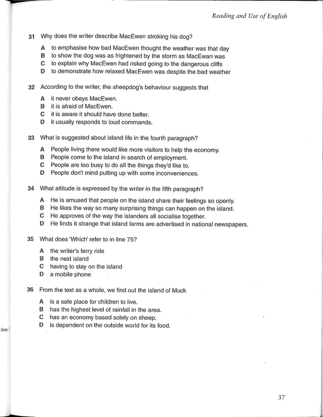 First certificate english 1 cambridge revised exam from 2015 | PDF
