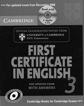 First certificate in english 3