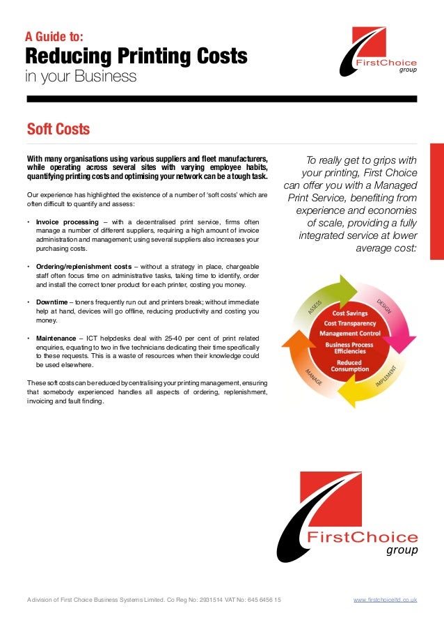Reduce Printing Costs in your Business