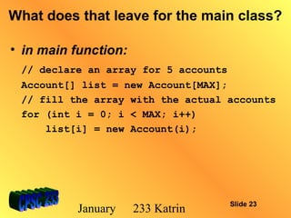 CS Lesson: Creating Your First Class in Java | PPT