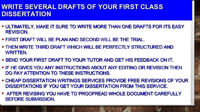 How to Write a First Class Dissertation | Academic Sciences