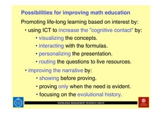 Technology Enhanced Math Rehab
