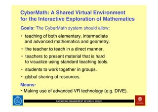 Technology Enhanced Math Rehab
