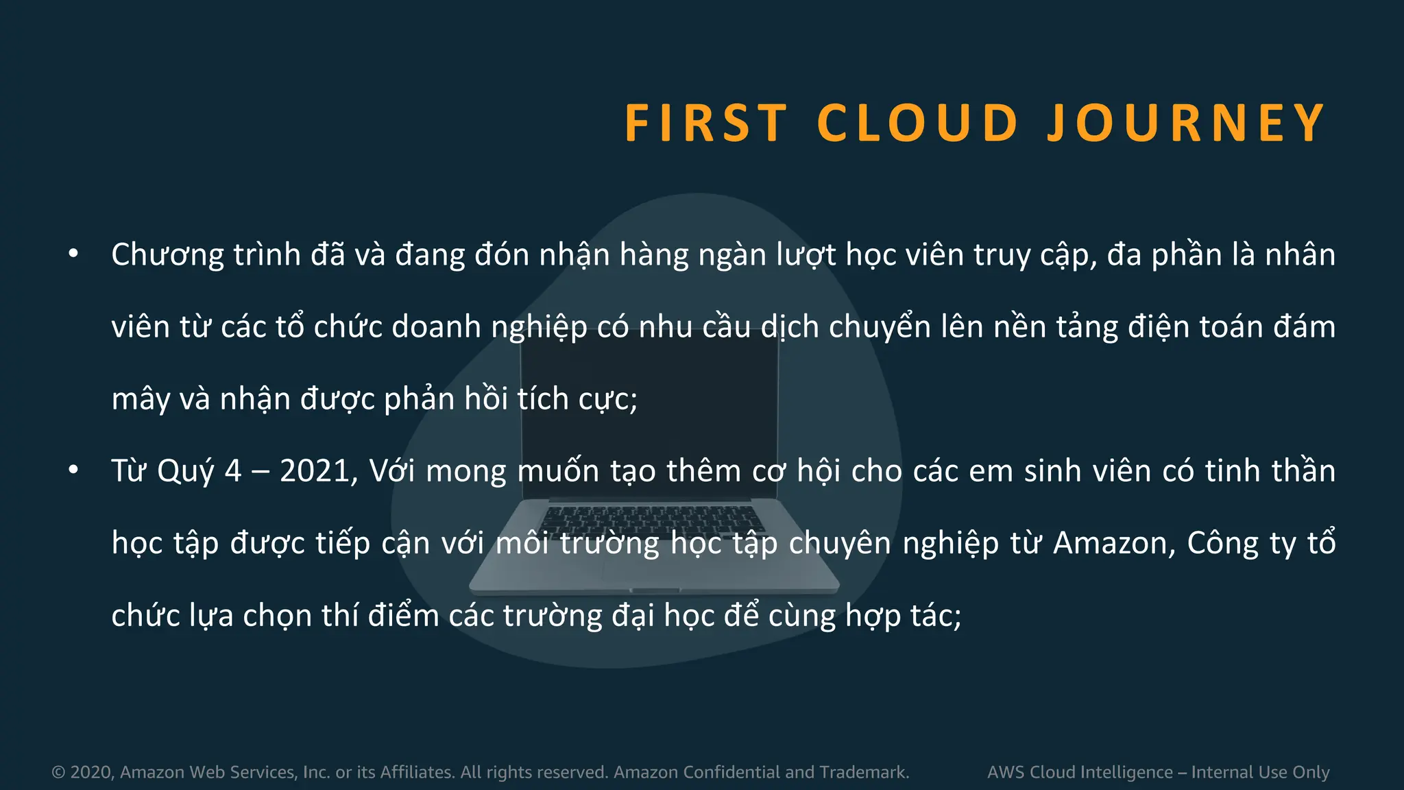 First Cloud Journey - AWS Vietnam.pdfhihi | PDF