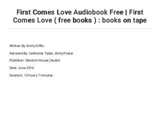 first comes love book summary