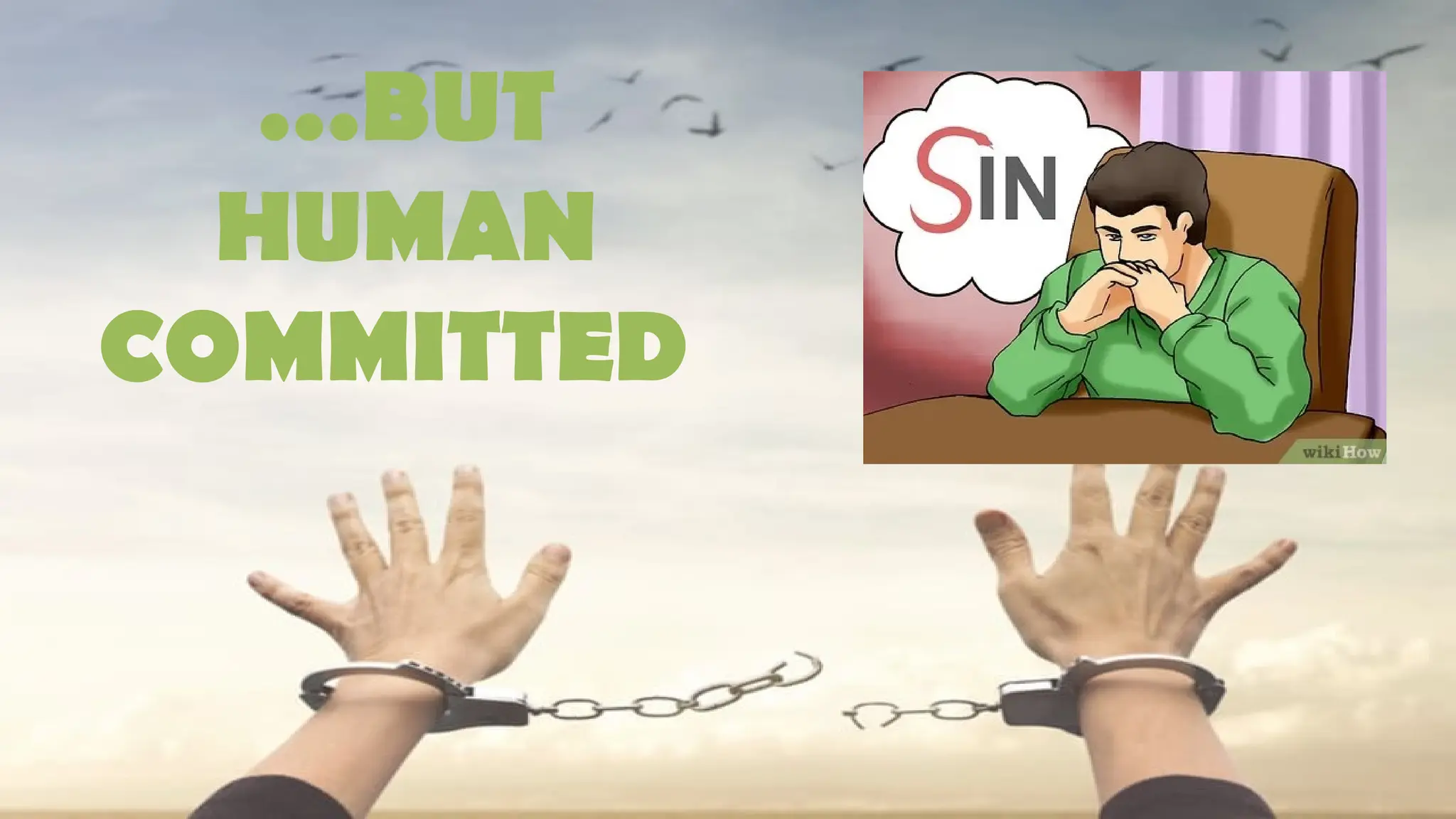 …BUT
HUMAN
COMMITTED
 