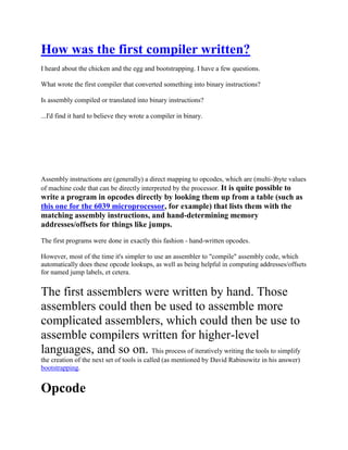 First compailer written | DOCX