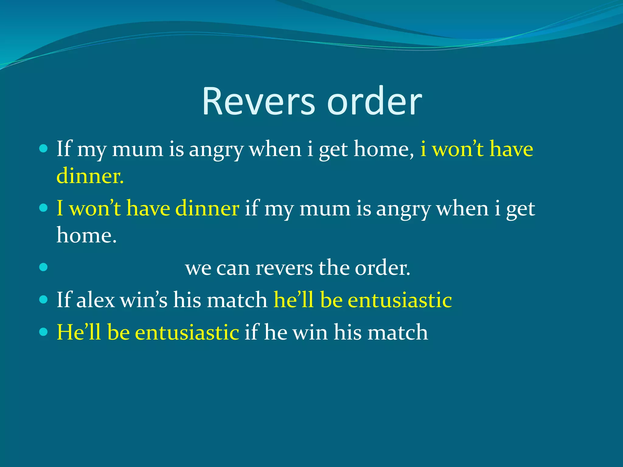 First condicional | PPT