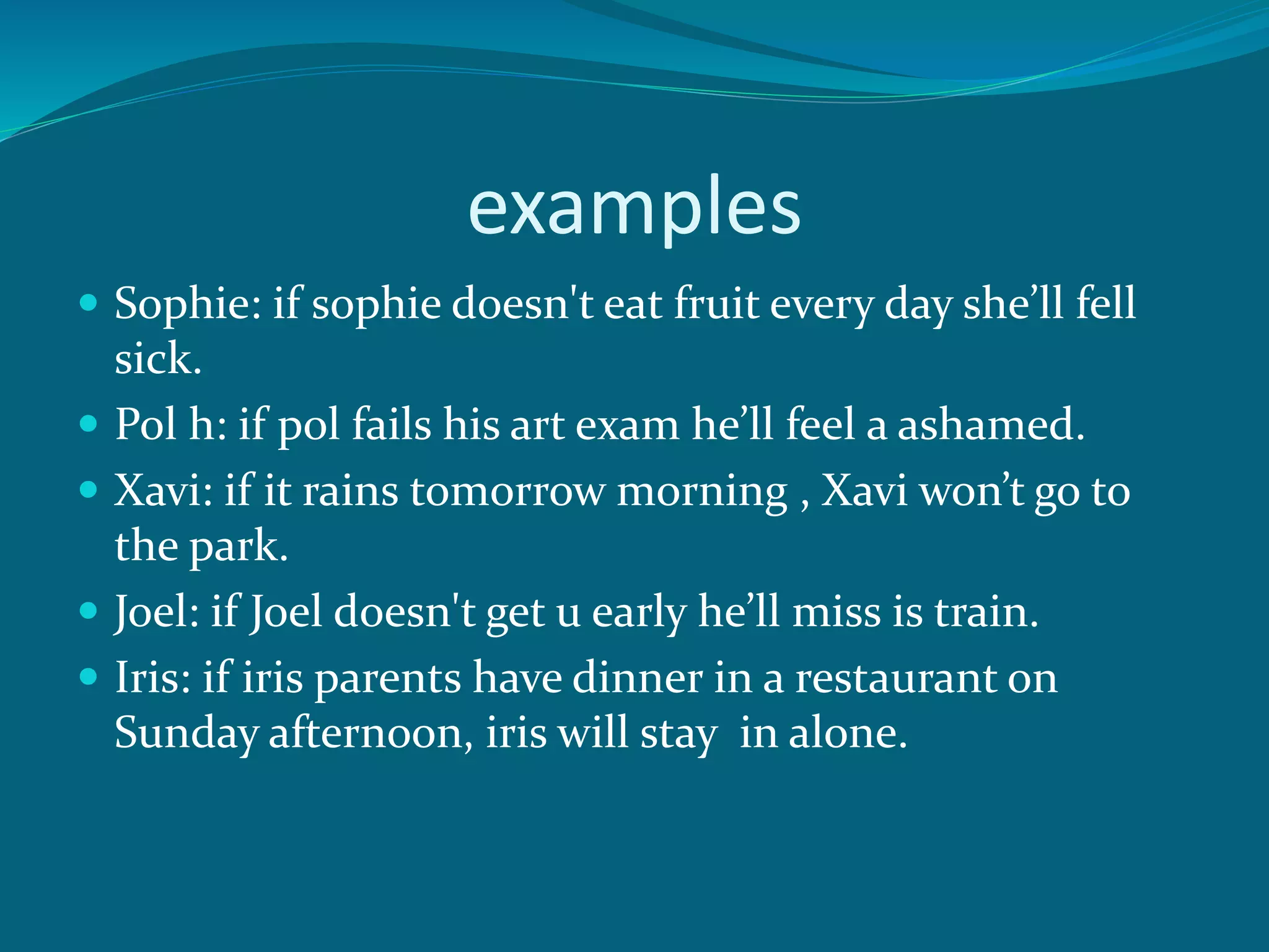 First condicional | PPT